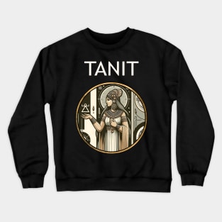 Tanit Carthaginian Goddess of the Moon Punic History Crewneck Sweatshirt